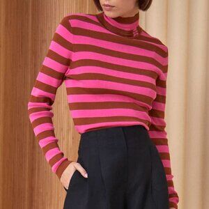 Lingle Turtleneck ~ Amber Stripe